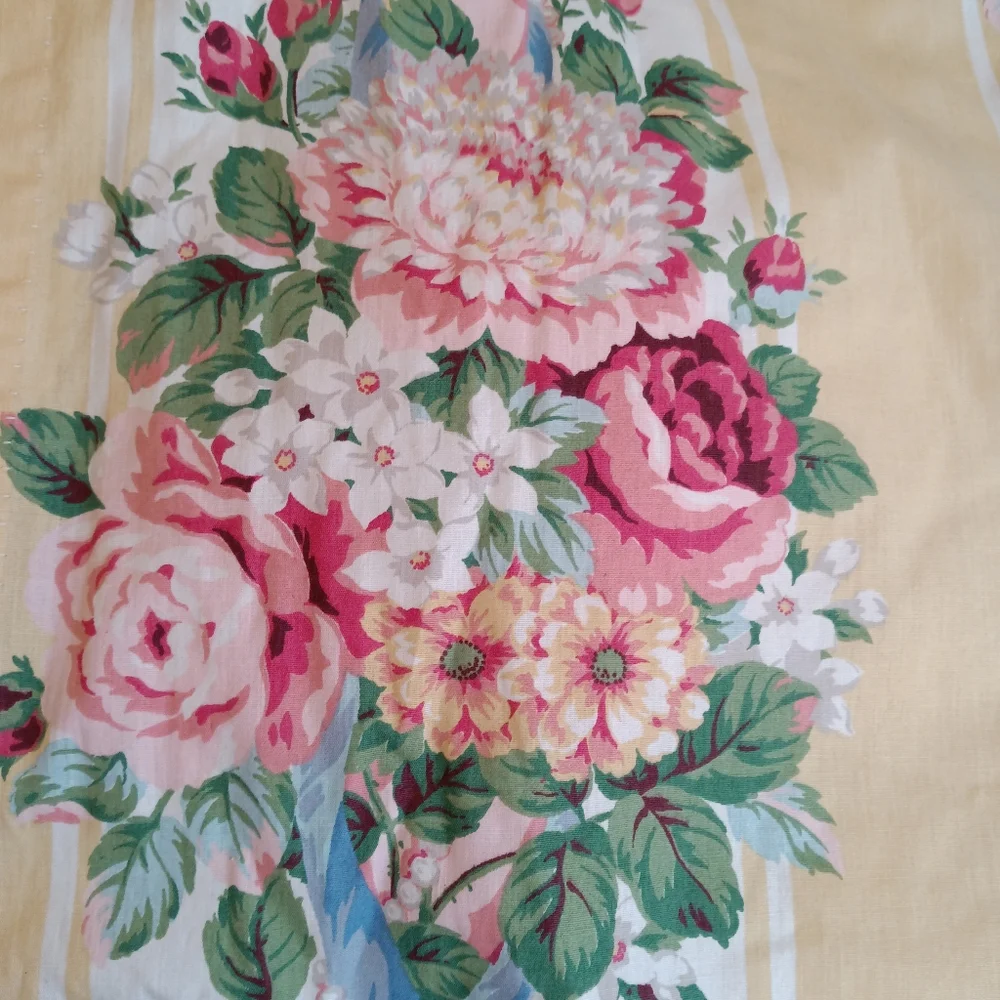 Croscill Vintage Princess Floral & Wide Stripe Standard Shams **Single**